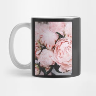 Flowers print, Pink, Pastel, Fashion print, Scandinavian art, Modern art, Wall art, Print, Minimalistic, Modern Mug